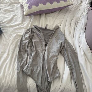 SKIMS Silver Bodysuit